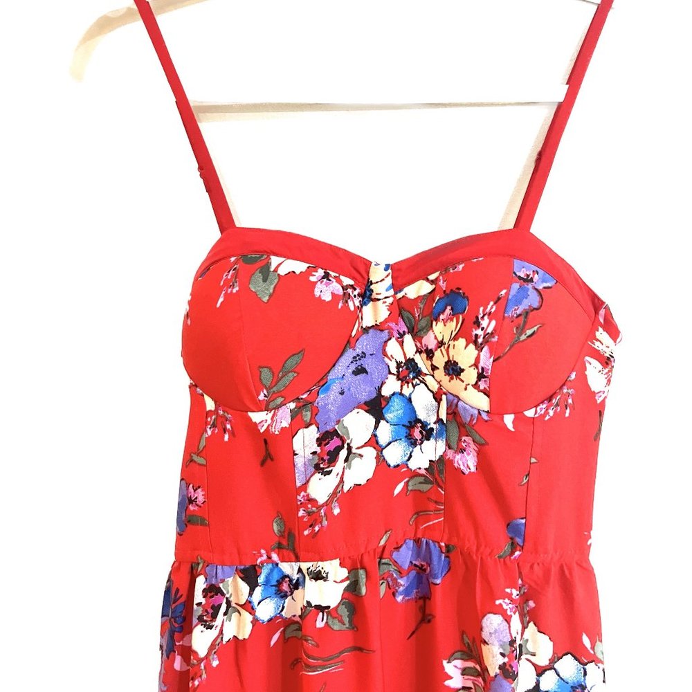 BOG Collective Red Floral Maxi